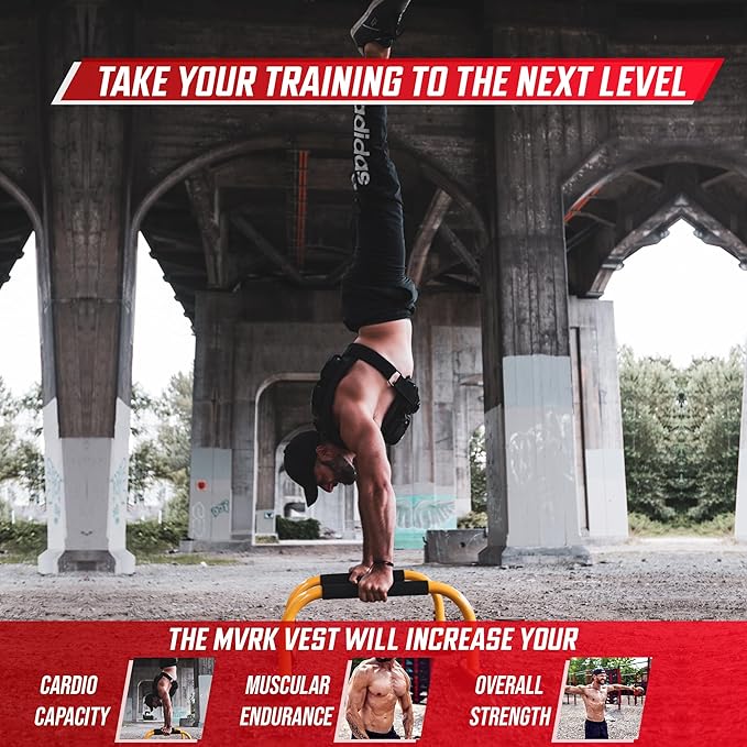MVRK Weighted Vest Men 18lbs | 28lbs | 35lbs | 45lbs | 65lbs - Weighted Workout Vest With Removable Iron Weights, Heavy Duty Weighted Exercise Vest For Functional Training & Calisthenics - Weight Vest for Men and Women
