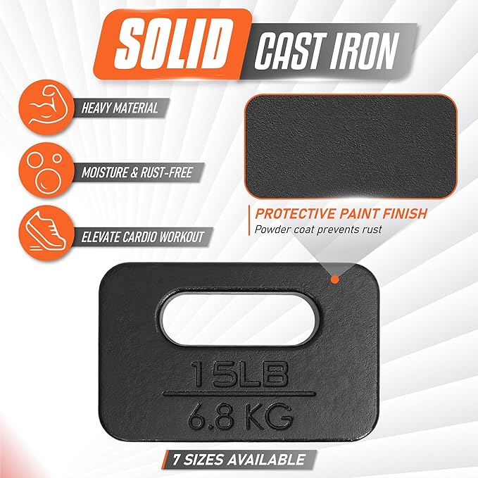 Yes4All Cast Iron Ruck Weight 10LB to 45LB