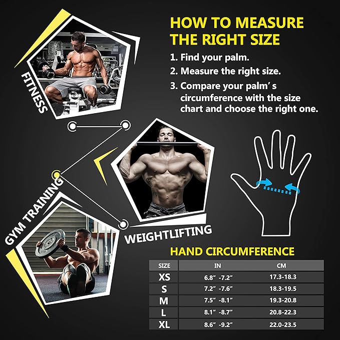ihuan Ventilated Weight Lifting Gym Workout Gloves