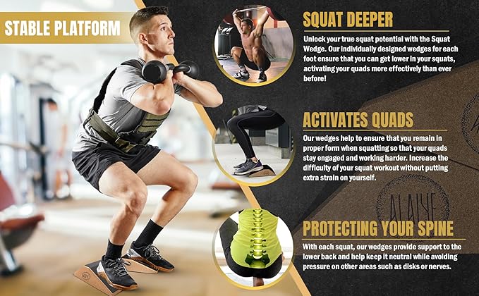 Squat Wedge Blocks (Set of 2) â€“ Non-Slip