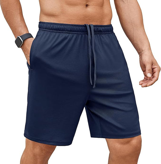 COOFANDY Men's Gym Workout Shorts 7 Inch Stretch Athletic Shorts Lightweight Running Training Short Pants with Pockets