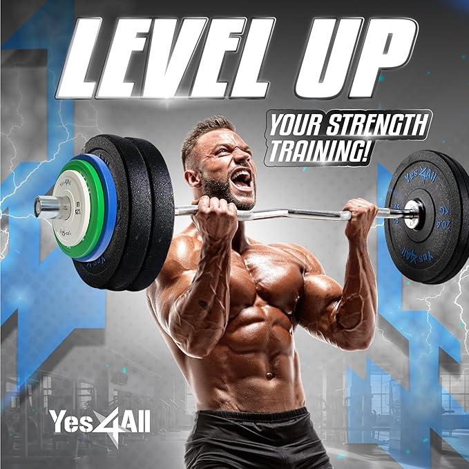 Yes4All Fractional Weight Plates Set of 6 1.25LB 2.5LB 2.5LB 5LB 5LB Pair