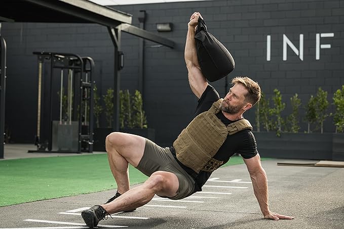 5.11 TacTec Tactical Weighted Fitness & Workout Vest, Lightweight & Resistant Nylon, Adjustable Waist XS-XL, Style 56100, Kangaroo
