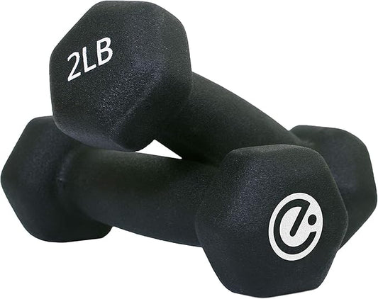 Echelon Dumbbells - 2 lb. Weight Set, Black (ECHDB-2)
