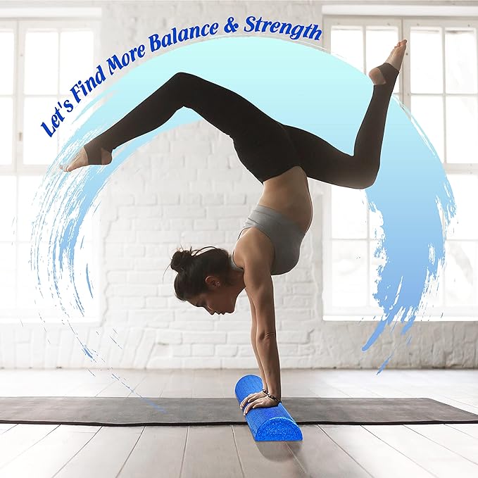 Yes4All High Density Half Round Foam Roller Support 12", 18", 18", 24", 24", 36" 36"