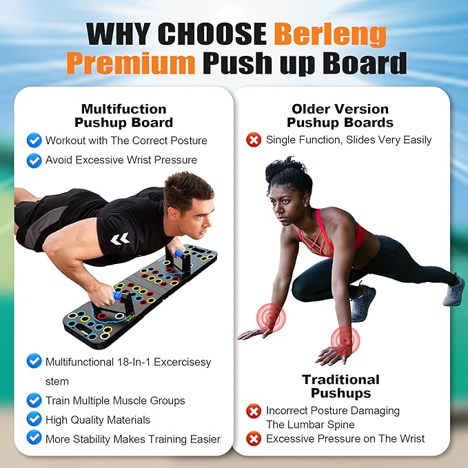 Solid Push Up Board Home Workout Equipment Multi-Functional