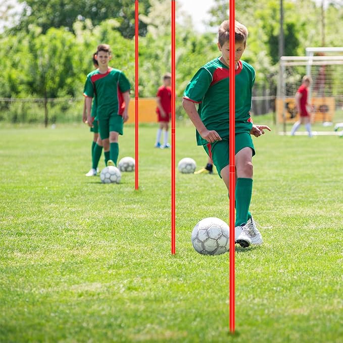 Syhood 12 Set Agility Pole Soccer Training Football