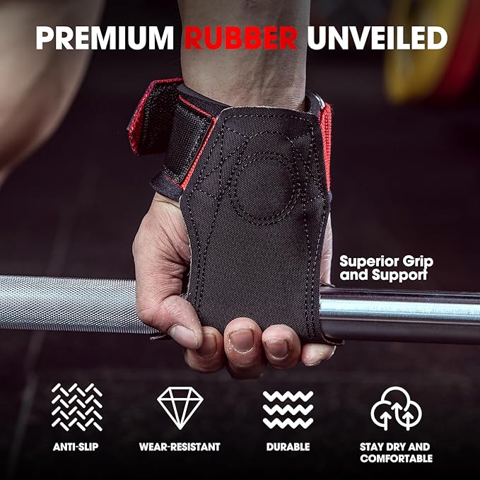 MANUEKLEAR Wrist Straps for Weightlifting
