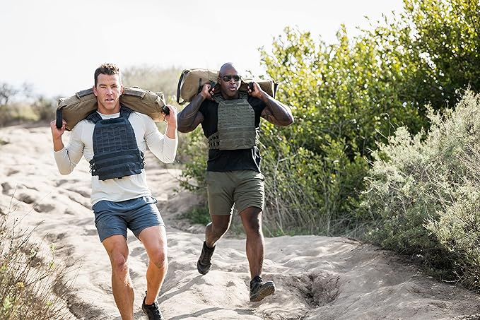 5.11 TacTec Tactical Weighted Fitness & Workout Vest, Lightweight & Resistant Nylon, Adjustable Waist XS-XL, Style 56100, Kangaroo