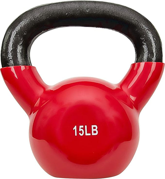 Sunny Health & Fitness Vinyl Coated Kettlebell