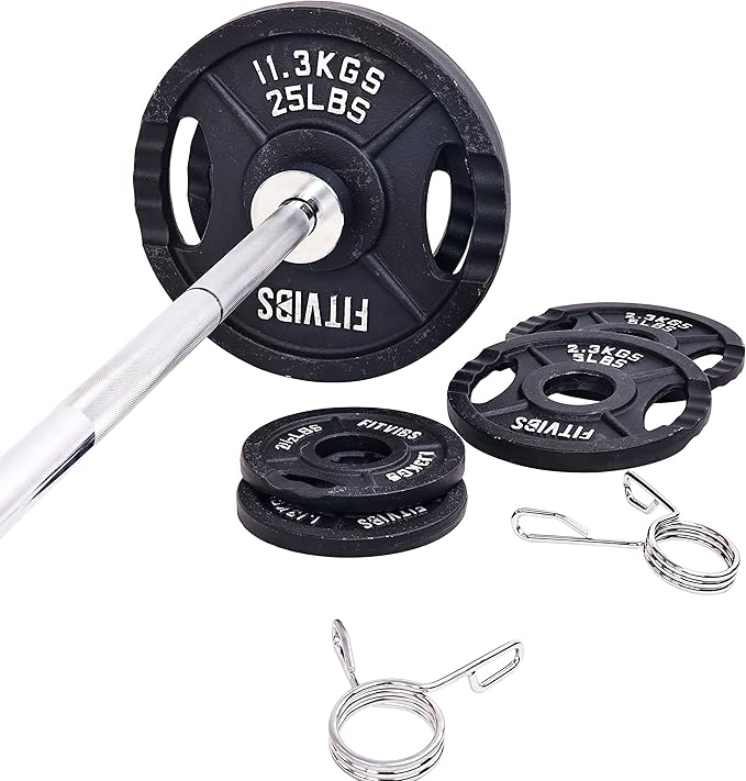 Signature Fitness Olympic Cast Iron Plate for Strength