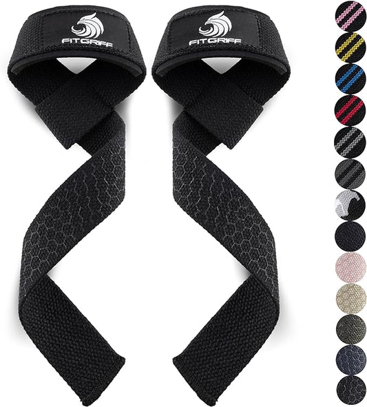 Fitgriff® Lifting Wrist Straps for Weightlifting