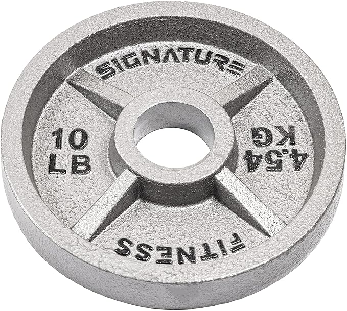 Signature Fitness Deep Dish 2-Inch Olympic Cast Iron