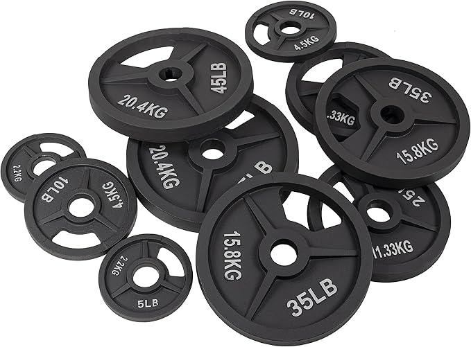 Signature Fitness Olympic 2-Inch Cast Iron Plate Weight