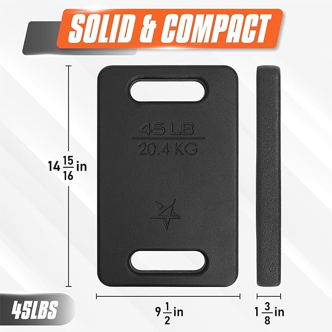 Yes4All Cast Iron Ruck Weight 10LB to 45LB