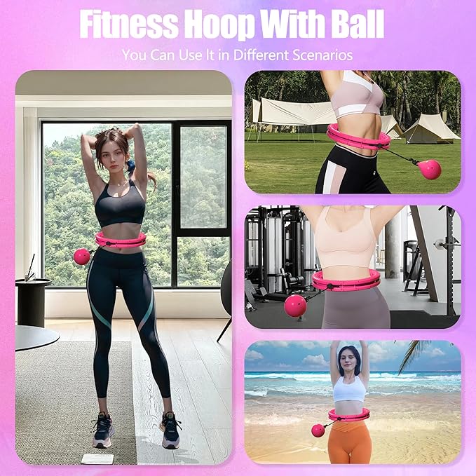 Infinity Weighted Fitness Circle for Adults 32 Detachable