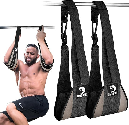 DMoose Fitness Hanging Ab Straps for Pull Up 2 Rust-Resistant
