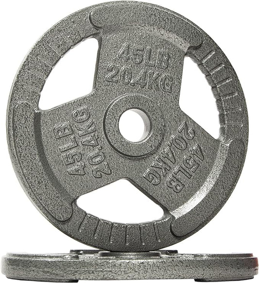 Signature Fitness Olympic 2-Inch Cast Iron Plate Weight