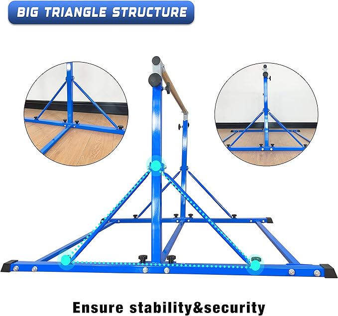 Gymnastic Bar For Kids and Teenage Ages 3-25 5 FT 6 FT 5 FT 6 FT