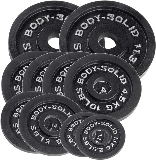 Body-Solid Cast Iron Olympic Weight Plate Set 2 Inch