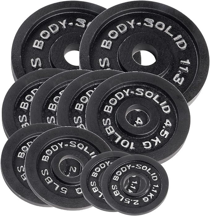 Body-Solid Cast Iron Olympic Weight Plate Set 2 Inch
