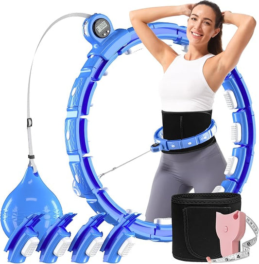 Cozylady Smart Weighted Workout Hoop for Adult Weight Loss 20 Adjustable