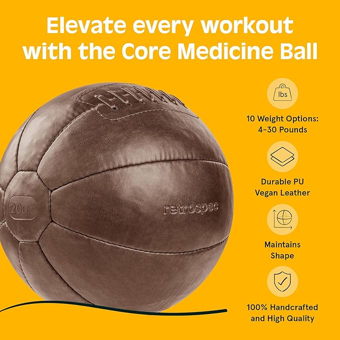 Core Weighted Medicine Ball 4 6, 8, 8, 10, 10, 12, 12, 14, 14, 16, 16, 20, 20, 25, 25, 30 30 lbs,