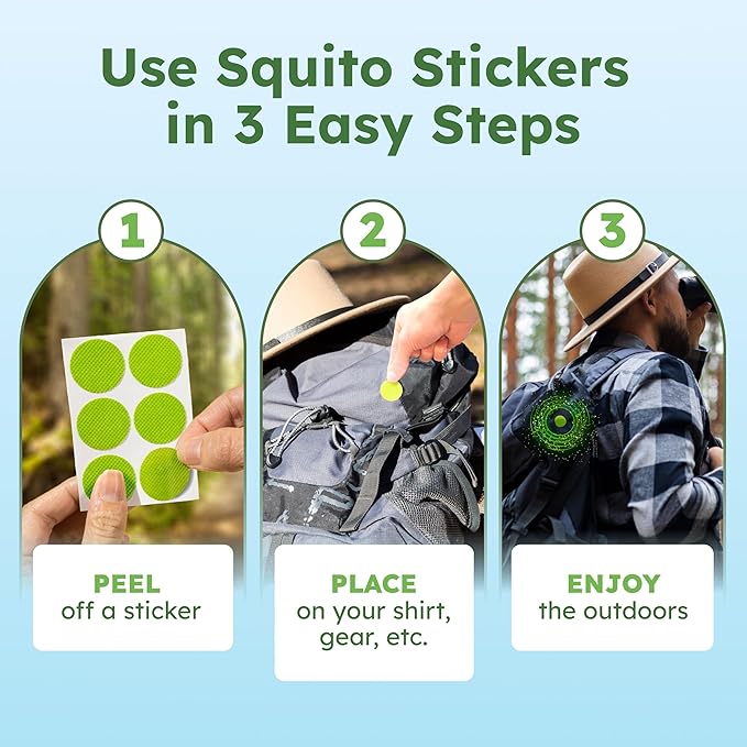 BugMD Squito Stickers Mosquito Repellent Patch Stickers (234 Stickers),