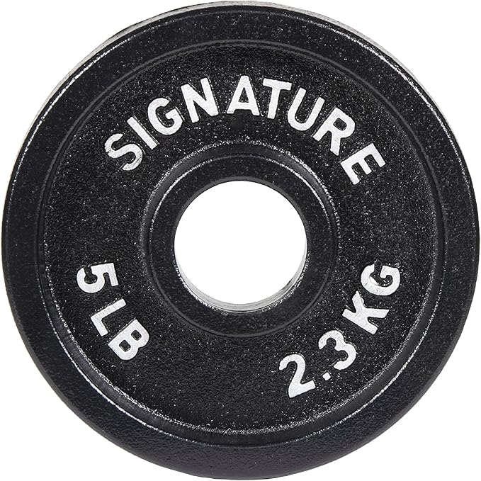 Signature Fitness Deep Dish 2-Inch Olympic Cast Iron