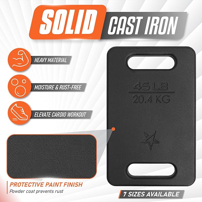 Yes4All Cast Iron Ruck Weight 10LB to 45LB