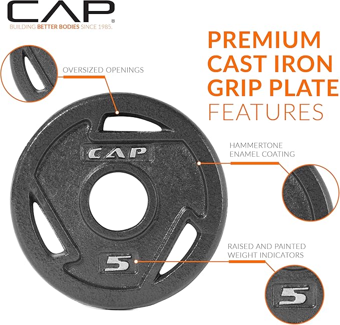CAP Barbell 2-Inch Olympic Grip Weight Plate