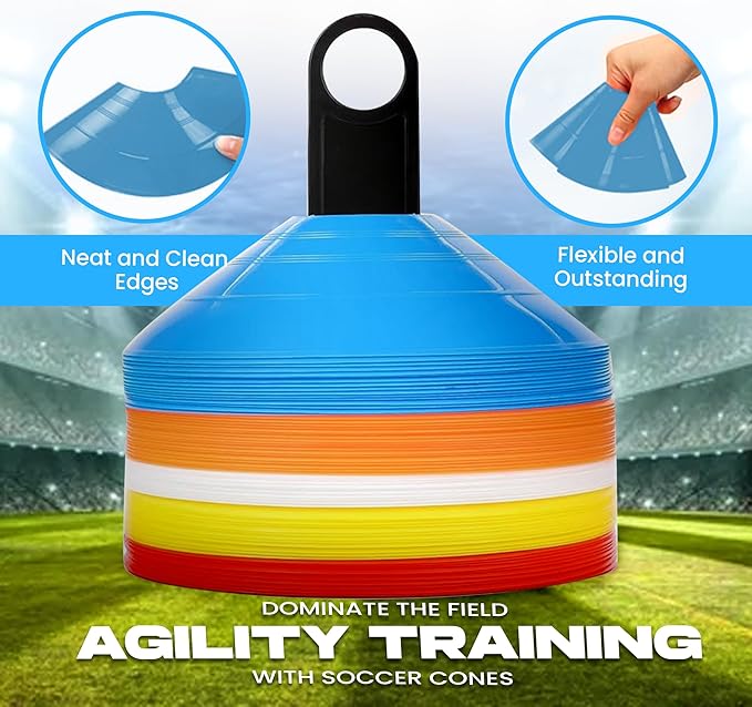 Soccer Disc Cones – Set of 50 Agility