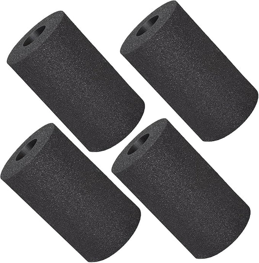 Foot Foam Pads Rollers Replacement (5.5 * 3.1 * 3.1in), Padding Cover for Leg Extension Curl Press Attachement, Tube Sponge for Ab Exercise Machine Home Gym Equipment Part Accesories