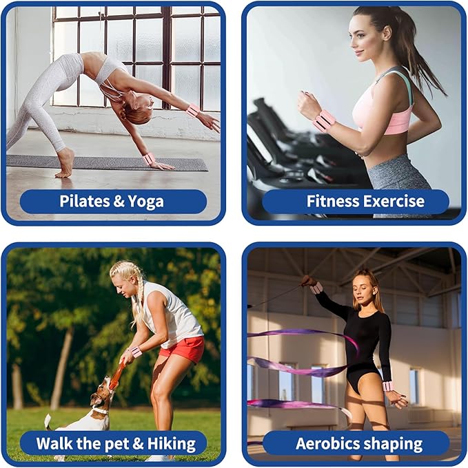 Ankle Weights for Women Set of 2 (1Lb Each)