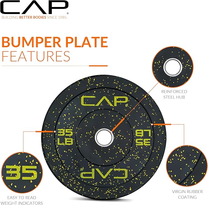CAP Barbell Rubber Olympic Bumper Plate