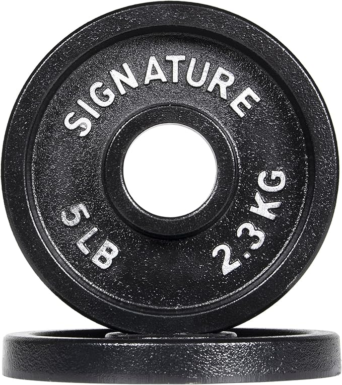 Signature Fitness Deep Dish 2-Inch Olympic Cast Iron