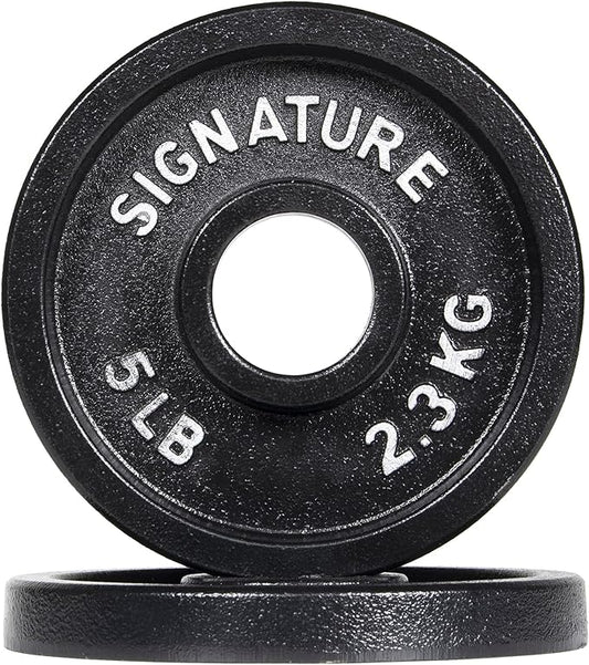 Signature Fitness Deep Dish 2-Inch Olympic Cast Iron
