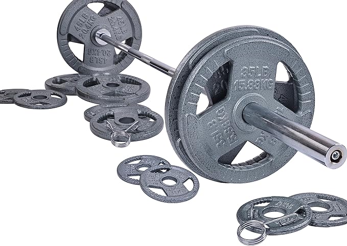 Signature Fitness Olympic 2-Inch Cast Iron Plate Weight