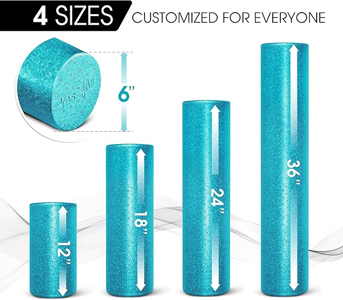 Yes4All High-Density Foam Roller for Back Pain Relief 12, 18, 18, 24, 24, 36 36 inch