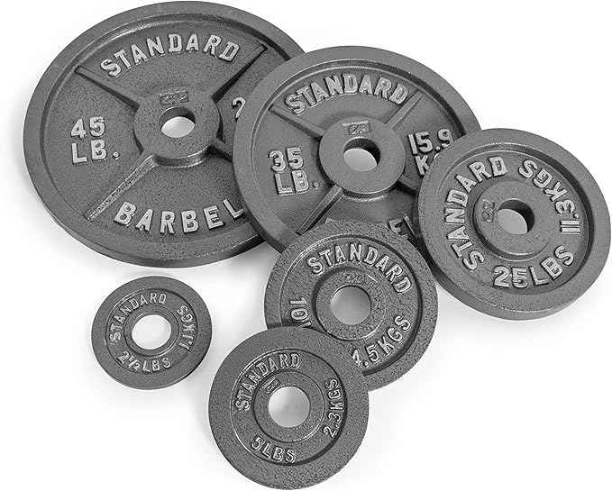 CAP Barbell Olympic 2-Inch Weight Plates Gray