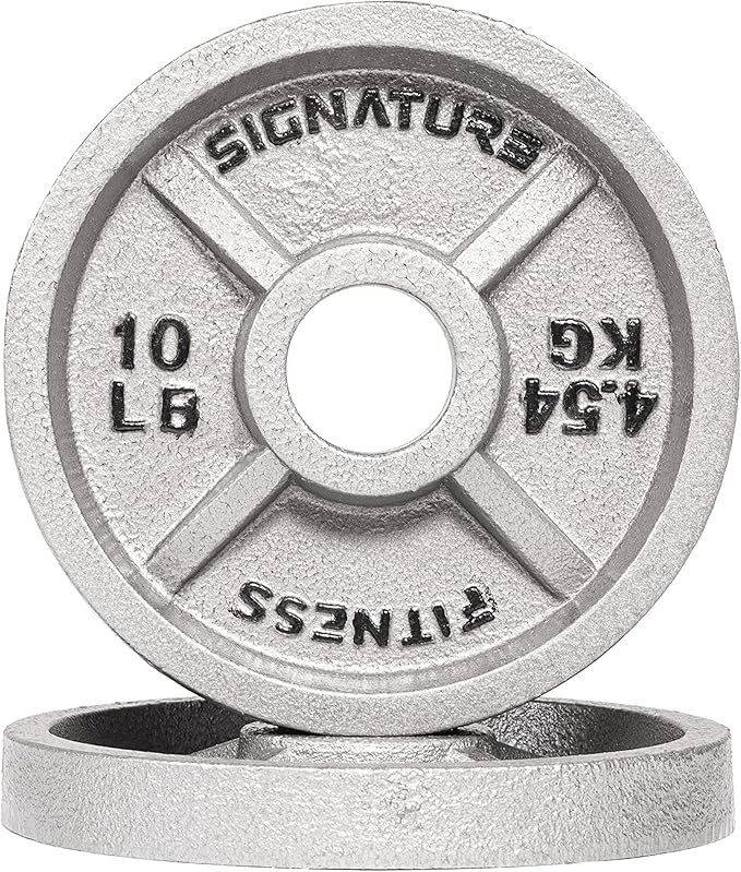 Signature Fitness Deep Dish 2-Inch Olympic Cast Iron