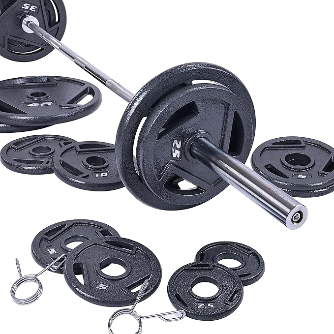 Signature Fitness Olympic 2-Inch Cast Iron Plate Weight