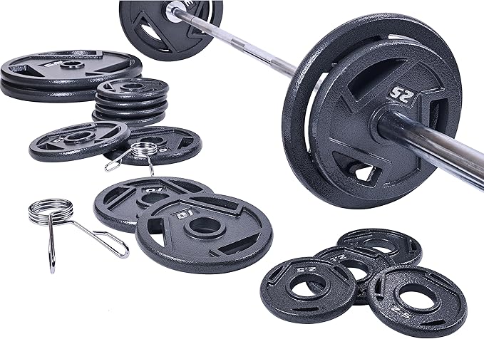Signature Fitness Olympic 2-Inch Cast Iron Plate Weight