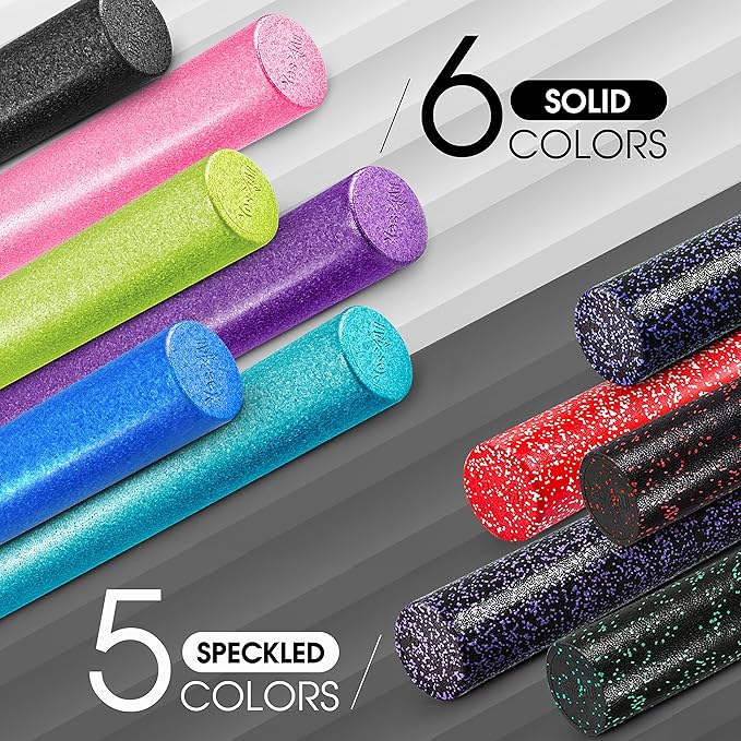 Yes4All High-Density Foam Roller for Back Pain Relief 12, 18, 18, 24, 24, 36 36 inch