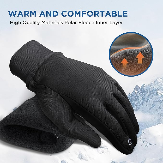 SIMARI Kids Winter Gloves Touchscreen Warm Thermal Water-Resistant for Boy Girl Running Cycling Snow Skiing in Cold Weather
