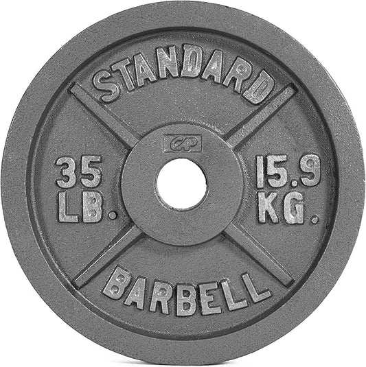CAP Barbell Olympic 2-Inch Weight Plates Gray