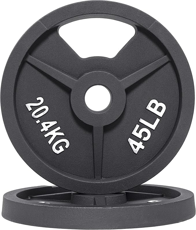 Signature Fitness Olympic 2-Inch Cast Iron Plate Weight