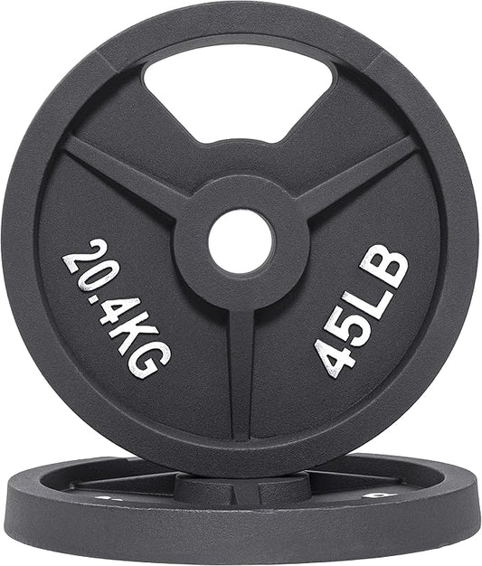 Signature Fitness Olympic 2-Inch Cast Iron Plate Weight