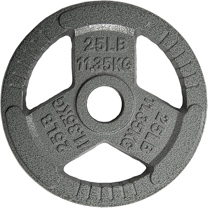 Yes4All Olympic Rubber Grip Plates for Barbell 2-Inch Weight