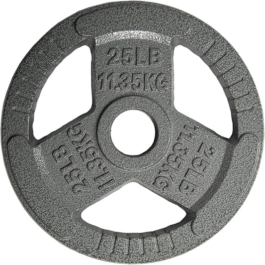 Yes4All Olympic Rubber Grip Plates for Barbell 2-Inch Weight